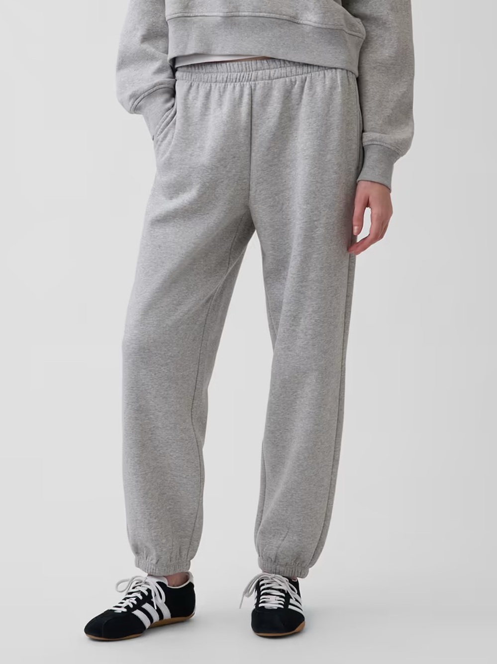 Women's GAP Grey Mid Rise VintageSoft Relaxed Joggers